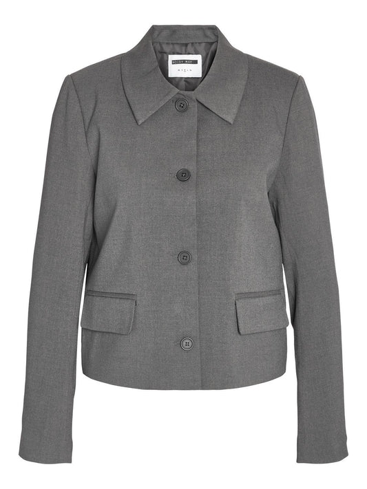 NMHELIN Blazer - Dark Grey Melange